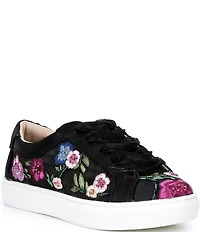 Betsey Johnson Girls' Jayla Floral Embroidered Sneakers (Youth)