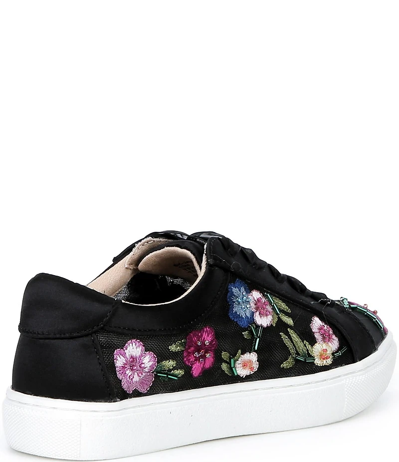 Betsey Johnson Girls' Jayla Floral Embroidered Sneakers (Youth)