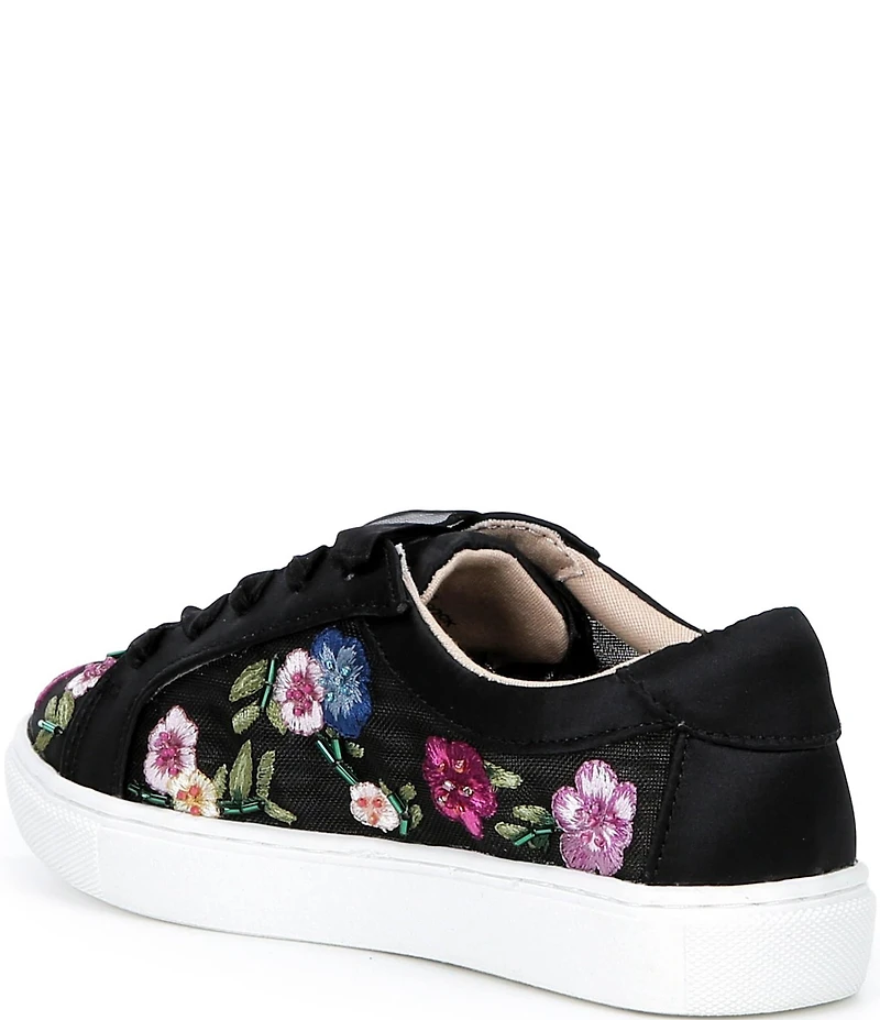 Betsey Johnson Girls' Jayla Floral Embroidered Sneakers (Youth)