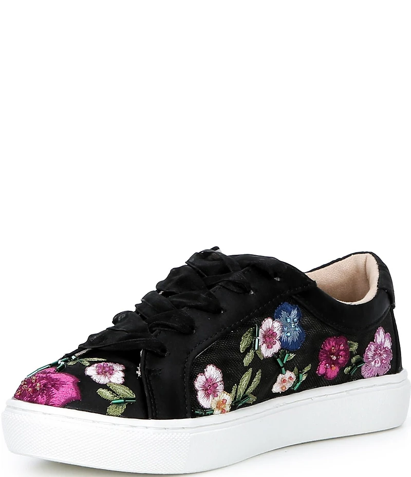 Betsey Johnson Girls' Jayla Floral Embroidered Sneakers (Youth)
