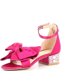 Betsey Johnson Girls' Lulu Satin Bow Dress Sandals (Youth)