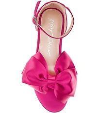 Betsey Johnson Girls' Lulu Satin Bow Dress Sandals (Youth)