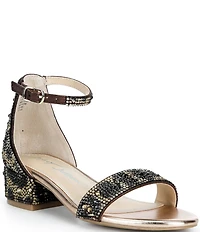 Betsey Johnson Girls' Mari Animal Print Sandals (Youth)