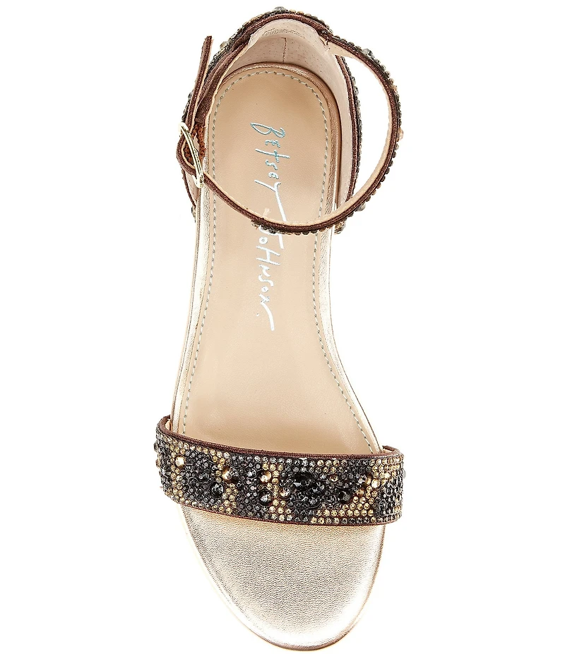 Betsey Johnson Girls' Mari Animal Print Sandals (Youth)