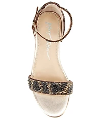 Betsey Johnson Girls' Mari Animal Print Sandals (Youth)