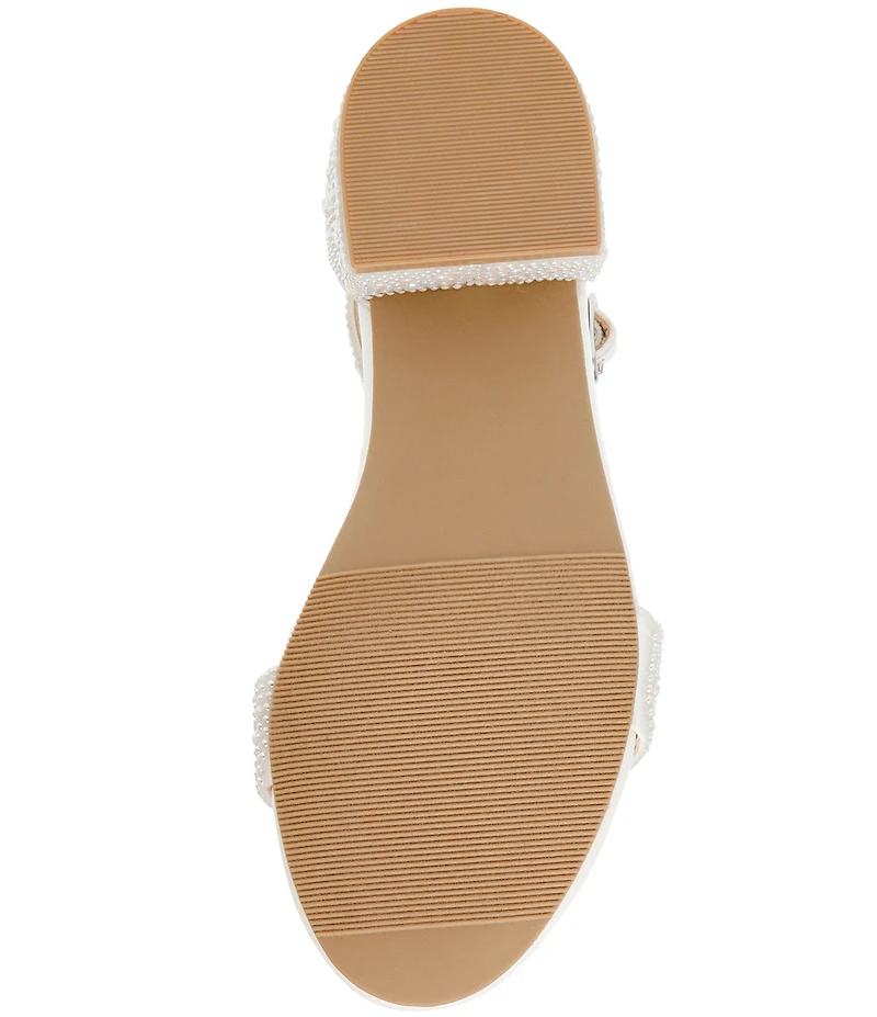 Betsey Johnson Girls' Mari Rhinestone Embellished Dress Sandals (Youth)