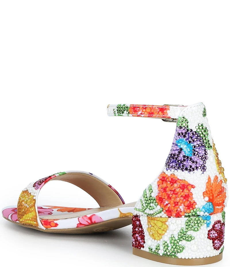 Betsey Johnson Girls' Mari Floral Print Sandals (Youth)