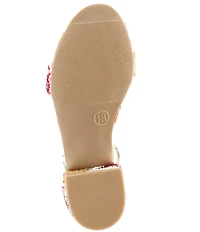 Betsey Johnson Girls' Mari Floral Print Sandals (Youth)