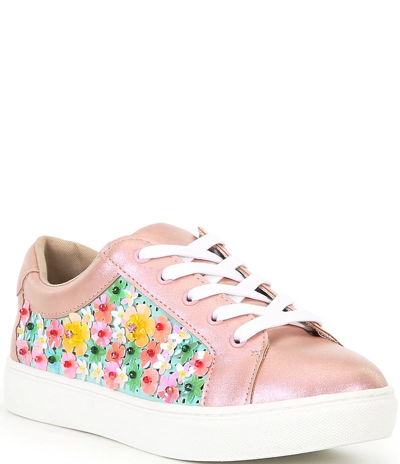 Betsey Johnson Girls' Romy Floral Sequin Sneakers (Youth)