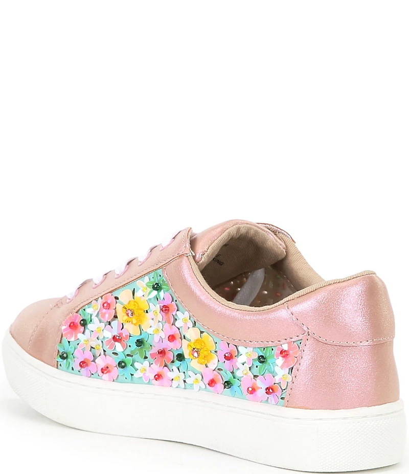 Betsey Johnson Girls' Romy Floral Sequin Sneakers (Youth)