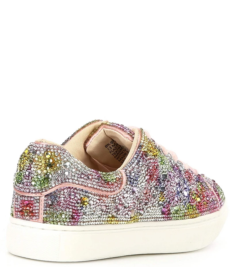 Betsey Johnson Girls' Sidny Floral Rhinestone Sneakers (Youth)
