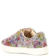 Betsey Johnson Girls' Sidny Floral Rhinestone Sneakers (Youth)
