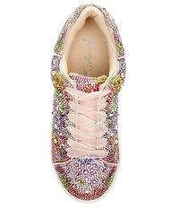 Betsey Johnson Girls' Sidny Floral Rhinestone Sneakers (Youth)