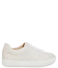Betsey Johnson Girls' Sidny Pearl Embellished Family Matching Sneakers (Youth)