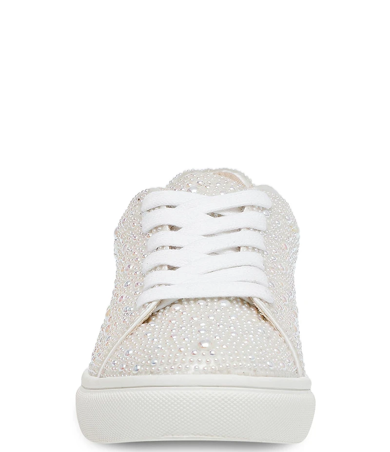 Betsey Johnson Girls' Sidny Pearl Embellished Family Matching Sneakers (Youth)