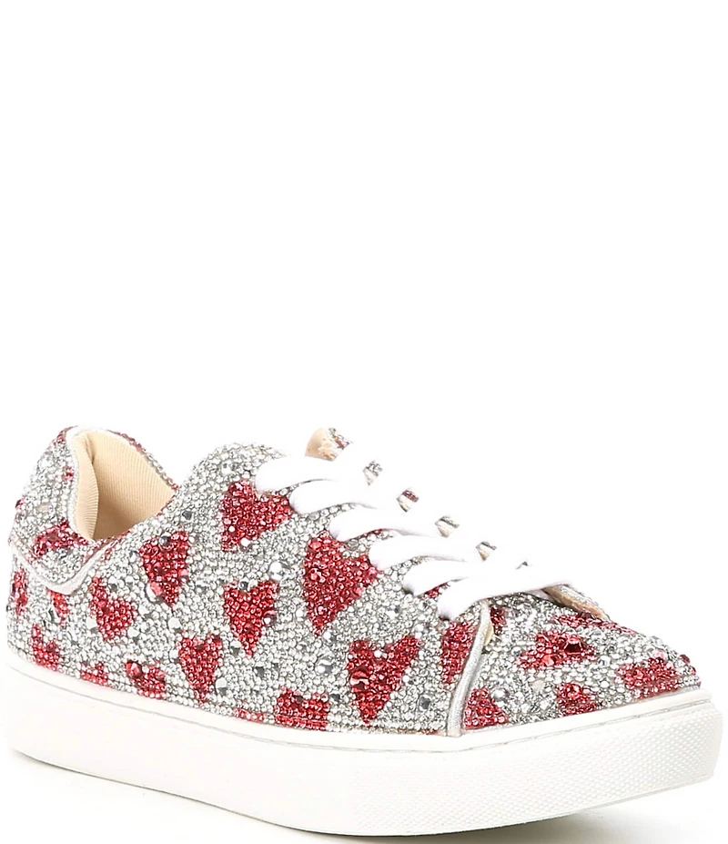Betsey Johnson Girls' Sidny Heart Print Sneakers (Youth)