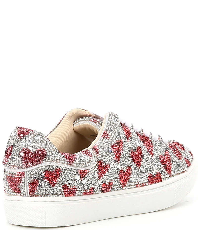 Betsey Johnson Girls' Sidny Heart Print Sneakers (Youth)