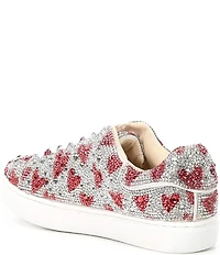 Betsey Johnson Girls' Sidny Heart Print Sneakers (Youth)