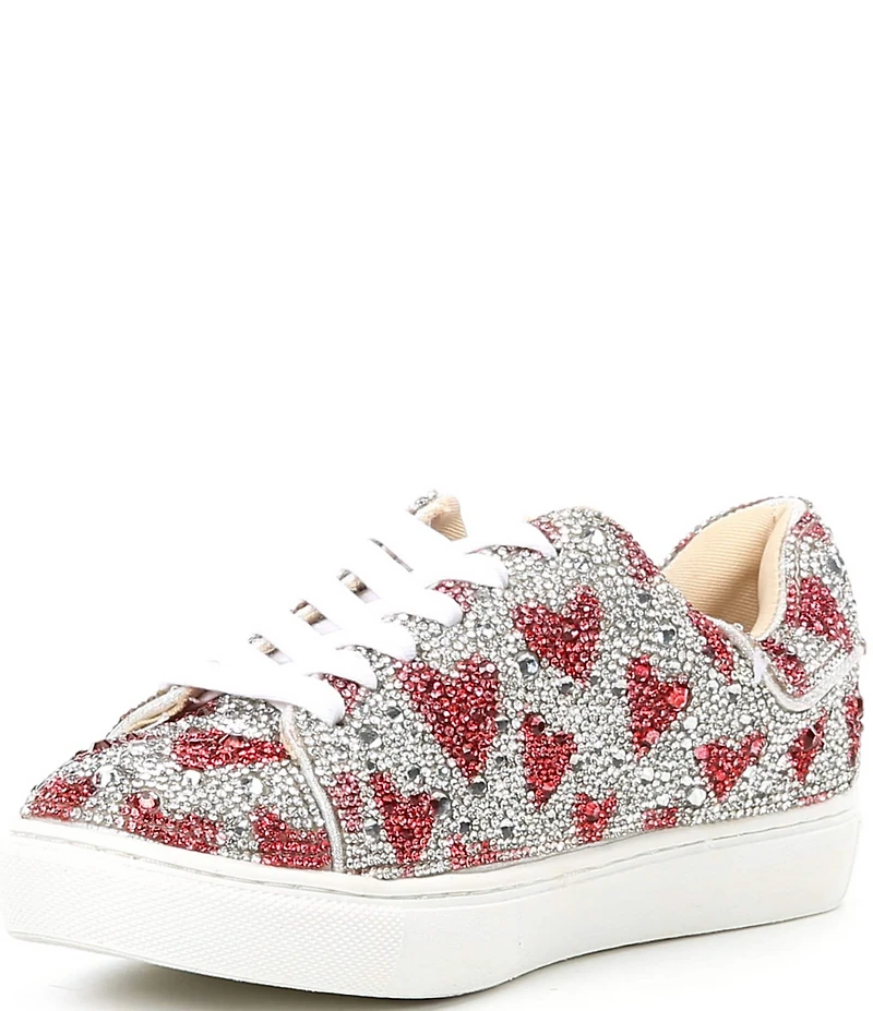 Betsey Johnson Girls' Sidny Heart Print Sneakers (Youth)