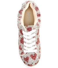 Betsey Johnson Girls' Sidny Heart Print Sneakers (Youth)
