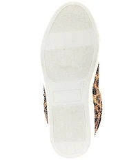 Betsey Johnson Girls' Sidny Rhinestone Leopard Print Sneakers (Youth)