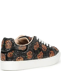 Betsey Johnson Girls' Sidny Pumpkin Print Rhinestone Embellished Sneakers (Youth)