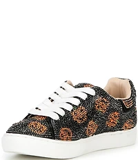 Betsey Johnson Girls' Sidny Pumpkin Print Rhinestone Embellished Sneakers (Youth)