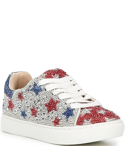 Betsey Johnson Girls' Sidny Rhinestone American Stars Sneakers (Youth)