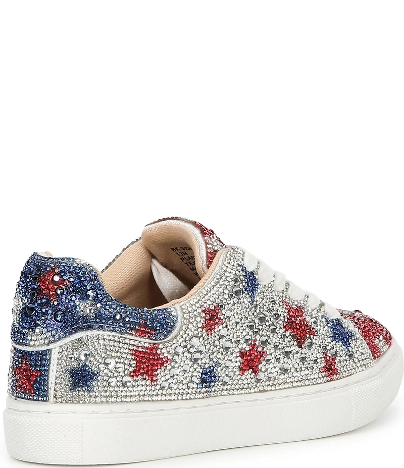 Betsey Johnson Girls' Sidny Rhinestone American Stars Sneakers (Youth)