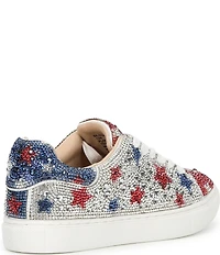 Betsey Johnson Girls' Sidny Rhinestone American Stars Sneakers (Youth)