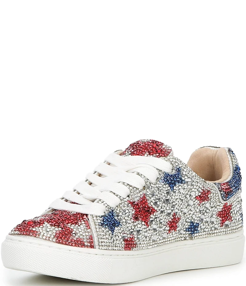 Betsey Johnson Girls' Sidny Rhinestone American Stars Sneakers (Youth)