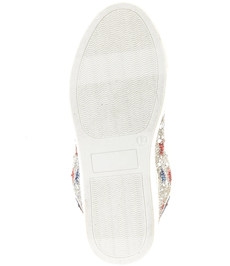 Betsey Johnson Girls' Sidny Rhinestone American Stars Sneakers (Youth)