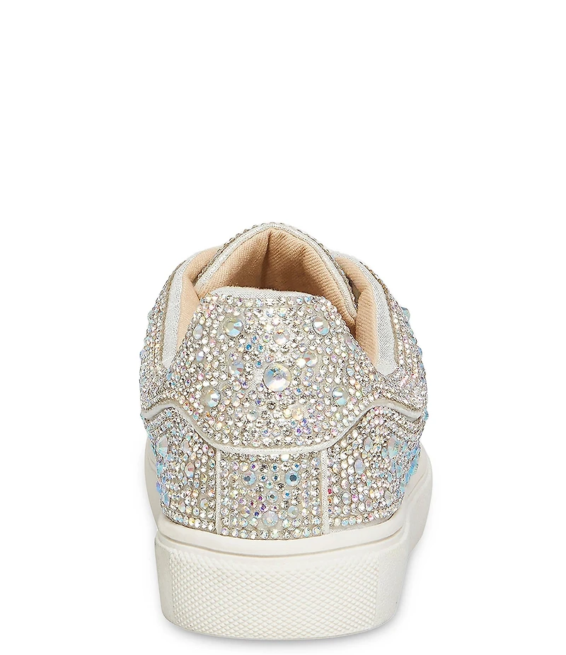 Betsey Johnson Girls' Sidny Rhinestone Embellished Family Matching Lace Up Sneakers (Youth)