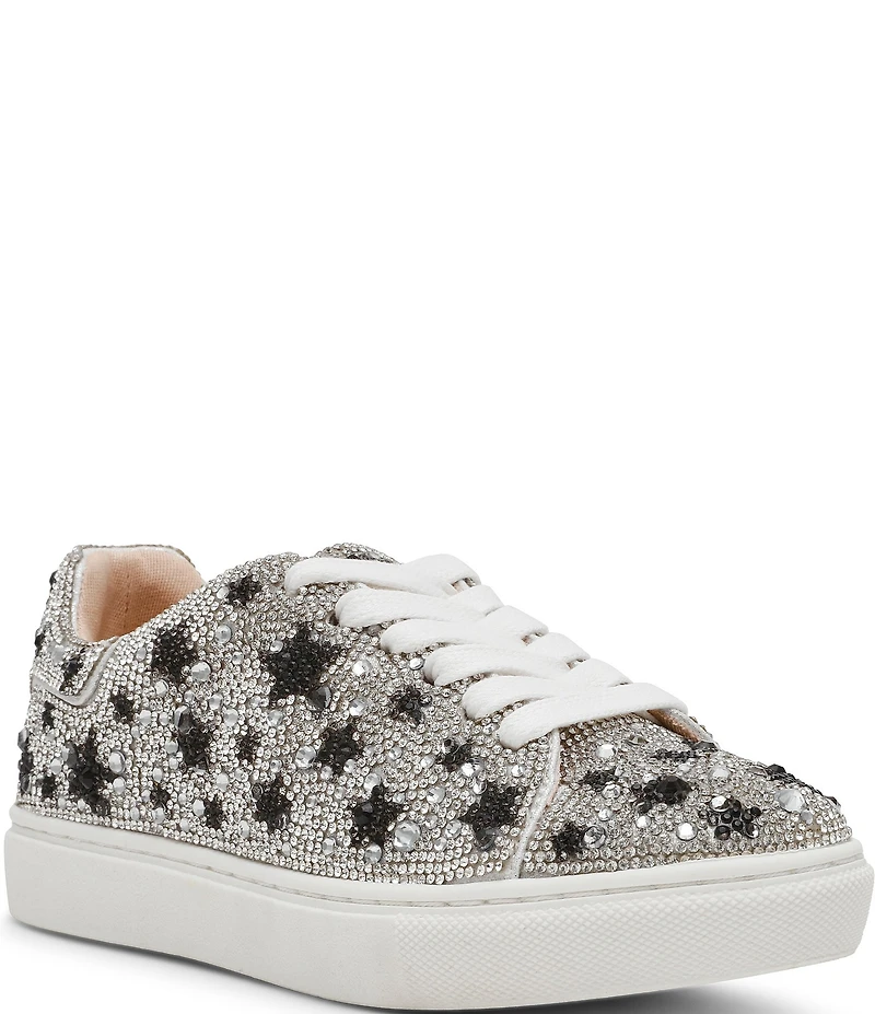 Betsey Johnson Girl's Sidny Star Rhinestone Embellished Sneakers (Youth)