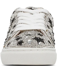 Betsey Johnson Girl's Sidny Star Rhinestone Embellished Sneakers (Youth)