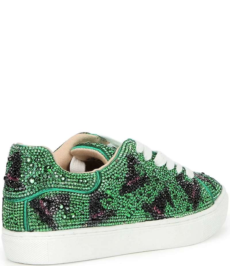 Betsey Johnson Girls' Sidny Witch Hat Print Rhinestone Embellished Sneakers (Youth)
