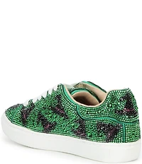 Betsey Johnson Girls' Sidny Witch Hat Print Rhinestone Embellished Sneakers (Youth)