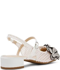 Betsey Johnson Girls' Sofya Floral Ornamented Slingback Pumps (Youth)