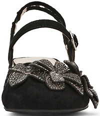 Betsey Johnson Girls' Sofya Floral Ornamented Slingback Pumps (Youth)