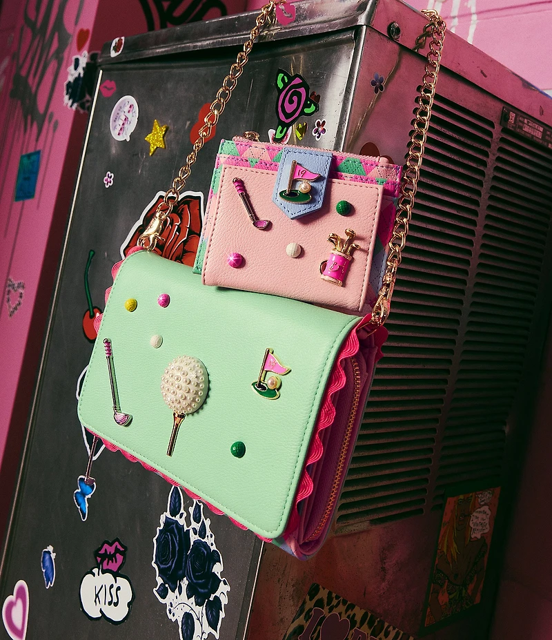 Betsey Johnson Gone Clubbing Wallet Crossbody Bag