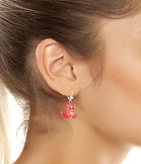 Betsey Johnson Halloween Angel & Devil Mismatch Drop Earrings