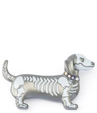 Betsey Johnson Halloween Skeleton Dachshund Brooch