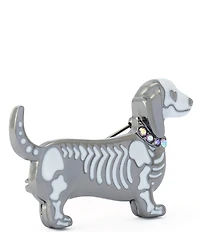 Betsey Johnson Halloween Skeleton Dachshund Brooch