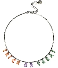 Betsey Johnson Halloween Trick Or Treat Collar Necklace