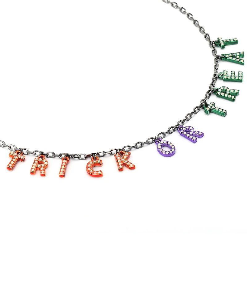 Betsey Johnson Halloween Trick Or Treat Collar Necklace
