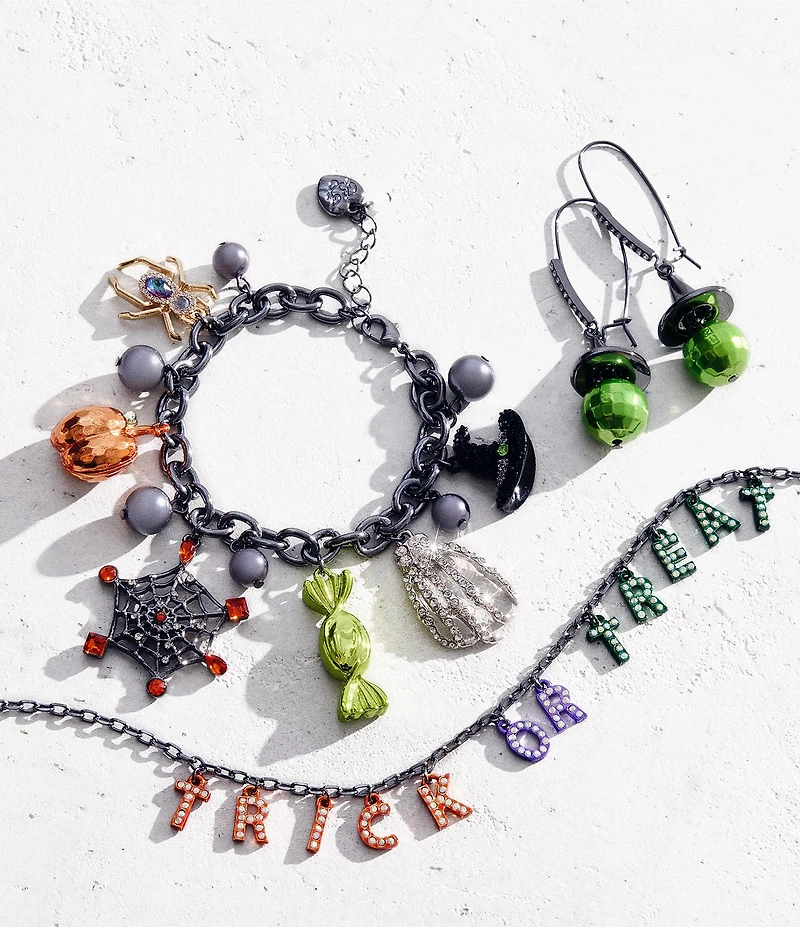 Betsey Johnson Halloween Trick Or Treat Collar Necklace