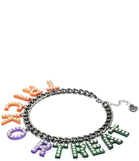 Betsey Johnson Halloween Trick or Treat Statement Necklace