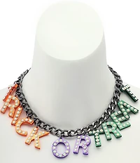 Betsey Johnson Halloween Trick or Treat Statement Necklace