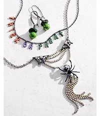 Betsey Johnson Halloween Trick or Treat Statement Necklace