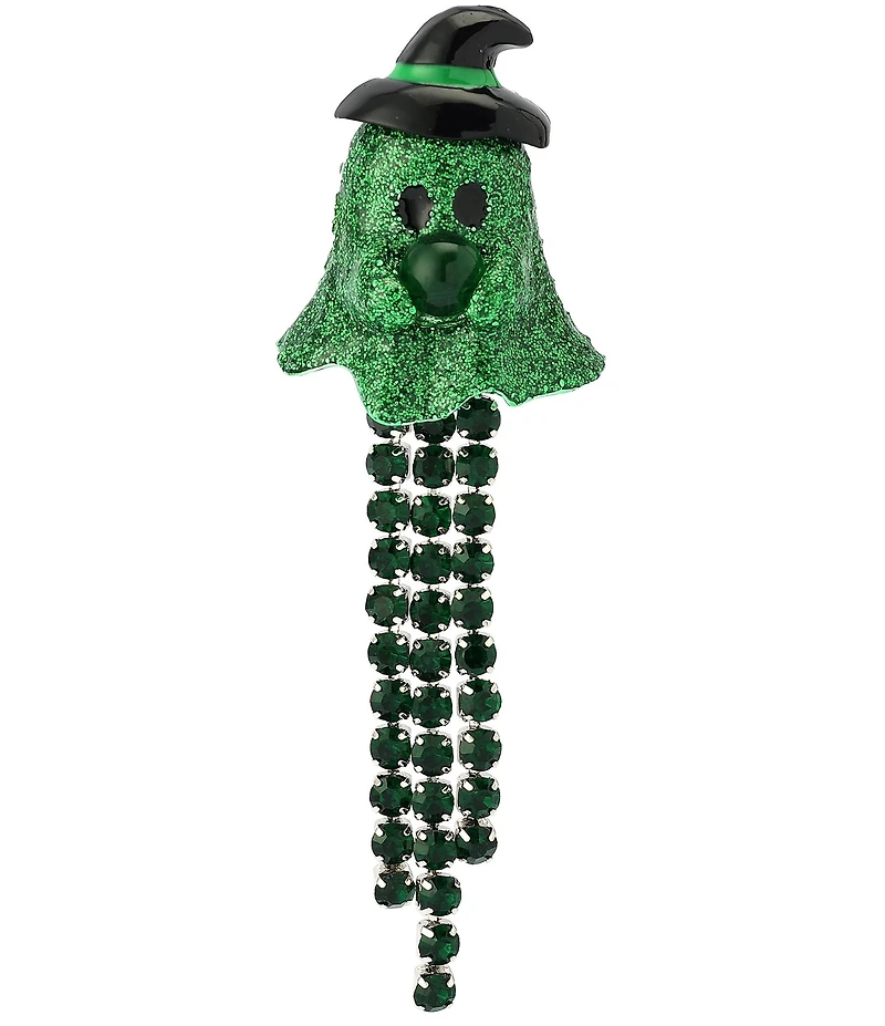 Betsey Johnson Halloween Witch Ghost Fringe Brooch